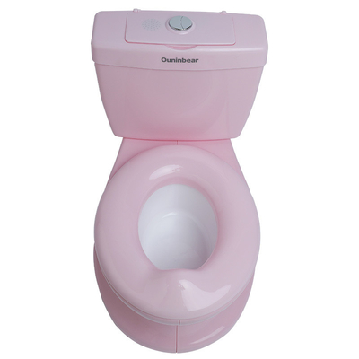 プリントされたピンク色の赤ちゃんトイレのトレーニングポット オーダーメイドロゴ - EN71認定トレーニング機能