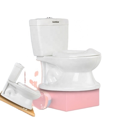 柔らかいベビーケアのポットシート 子供のためのトイレトレーニング - 純色デザインの白いポット