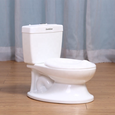 柔らかいベビーケアのポットシート 子供のためのトイレトレーニング - 純色デザインの白いポット