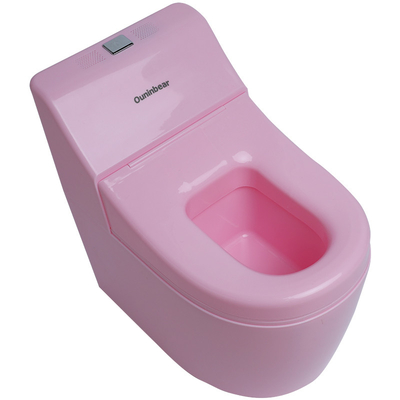 パーソナライズされた子供のためのピンクプラスチックベビーポットシート パーソナライズされたロゴのトイレトレーニングが受け入れられています