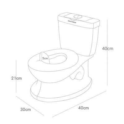 EN71 テストの印刷パターン 白いプラスチック赤ちゃんトイレットポット