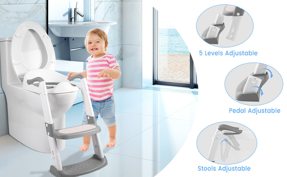 グレー/ブルー/レッド 3 in 1 プッティトレーニングシート 1-10歳にフィットする