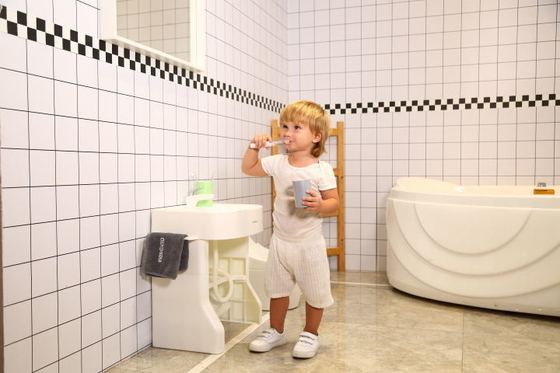 EN71 認定 CPC プラスチック 子供 手洗い 盆 赤ちゃんの訓練用 スタンド