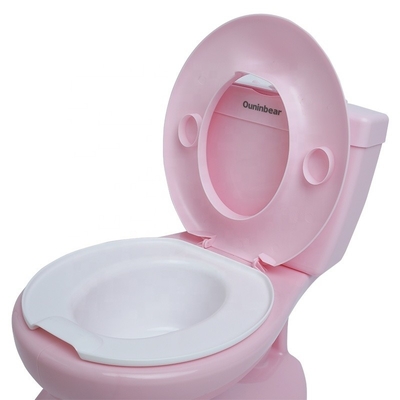 ピンクプラスチックベビーポット トイレ EN71 認定 純色デザイン カスタムロゴ