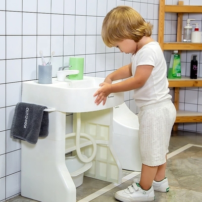 シミュレーション ベビー 浴室 手洗い 盆 子供 サイズ シンク プラスチック スタンド