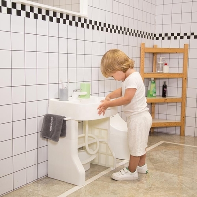 ハンドバスケット ベビーシンク バスタイム 3pcs AAバッテリー 1-5歳 適合 子供のシミュレーションバスケット
