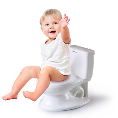 快適なハンドルボタン ベビーポット トイレとオウニンベアロゴ