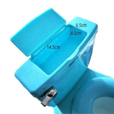 青いプラスチックベビートレーニングポット EN71テスト 認定 純色 トイレット トレーナー 子供のポットシート