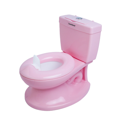 EN71 認定 プラスチック キッズ トイレ 白 ピンク 青 エルゴノミック デザイン